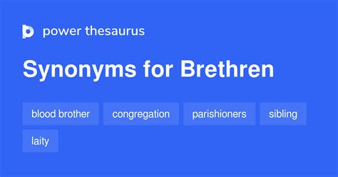 brethren synonyms|Brethren Synonyms & Antonyms .
